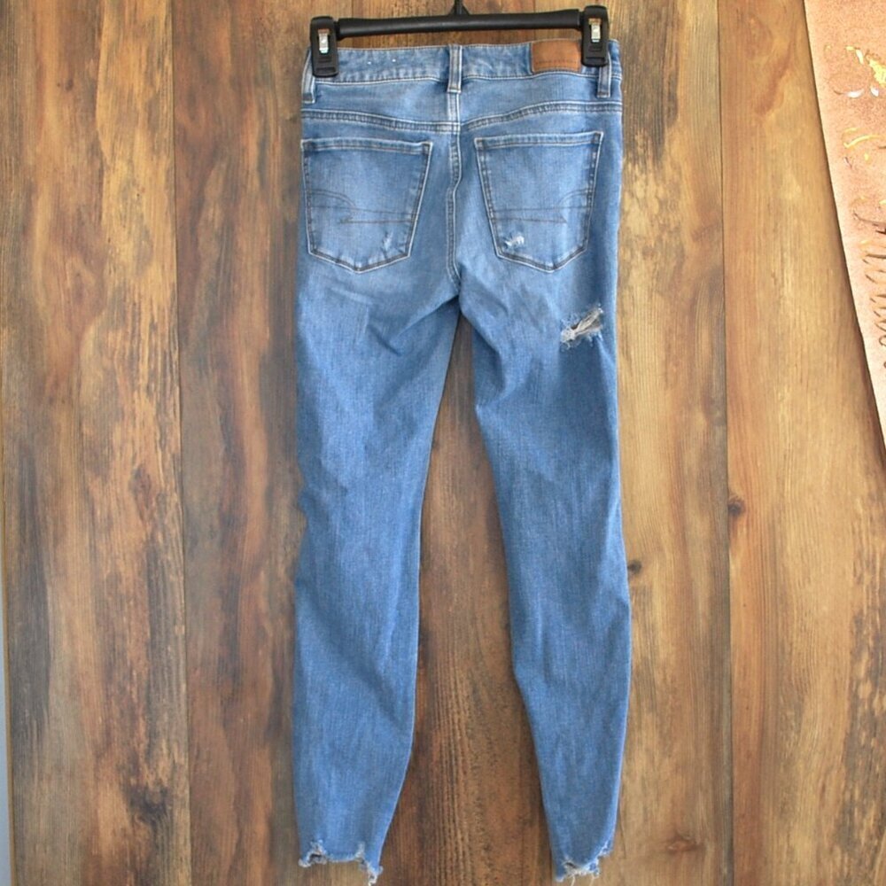 American Eagle Dream Jean Distressed Jegging Jeans Size 00     9A